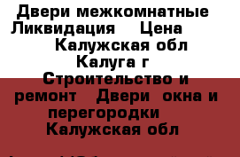 Двери межкомнатные. Ликвидация. › Цена ­ 2 900 - Калужская обл., Калуга г. Строительство и ремонт » Двери, окна и перегородки   . Калужская обл.